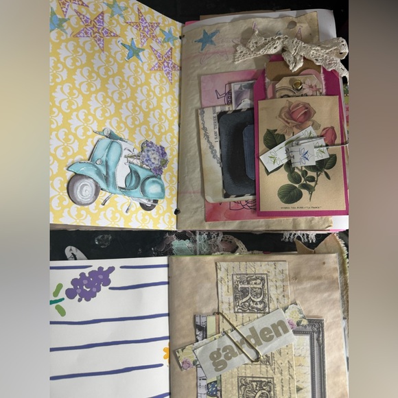 4 Pcs Bound Junk Journal Signatures Handcrafted Unique One of a Kind - Picture 5 of 14